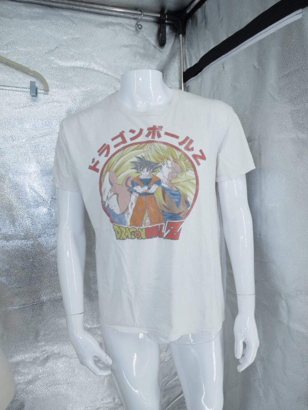 Dragon Ball Z Shirt Mens Large White Graphic Anime Tee Goku Japanese Streetwear